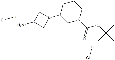 (1-N-BOC-피페리딘-3-YL-아제티딘-3-YL)-아민-2HCl 구조식 이미지