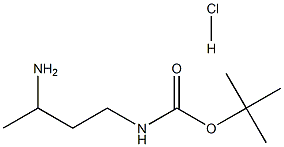 1-N-Boc-butane-1,3-diamine-HCl Structure