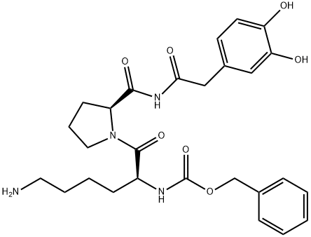 dopamine, N-benzyloxycarboxyl-Lys-Pro-amide- Structure