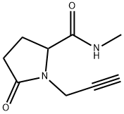 2-Pyrrolidinecarboxamide,N-methyl-5-oxo-1-(2-propynyl)-(9CI) Structure