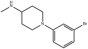 1-(3-BroMophenyl)-N-Methyl-4-piperidine Structure
