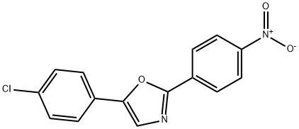 5-(4-chlorophenyl)-2-(4-nitrophenyl)-1,3-oxazole Structure