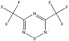 3,5-bis(trifluoromethyl)-1-thia-2,4,6$l^{2}-triazacyclohexa-2,4-diene Structure