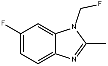 1H-Benzimidazole,6-fluoro-1-(fluoromethyl)-2-methyl-(9CI) 구조식 이미지