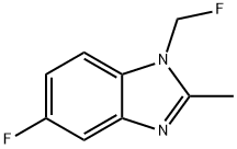 1H-Benzimidazole,5-fluoro-1-(fluoromethyl)-2-methyl-(9CI) 구조식 이미지