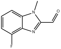 1H-Benzimidazole-2-carboxaldehyde,4-fluoro-1-methyl-(9CI) Structure