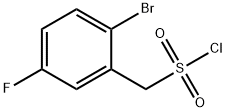 (2-bromo-5-fluorophenyl)methanesulfonyl chloride Structure
