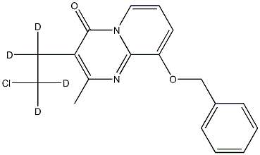 3-(2-Chloroethyl-d4)-2-Methyl-9-(benzyloxy)-4H-pyrido[1,2a]pyriMidin-4-one 구조식 이미지