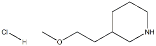 3-(2-Methoxyethyl)piperidine hydrochloride 구조식 이미지