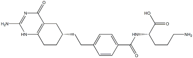 5,8,10-trideaza-5,6,7,8-tetrahydropteroylornithine Structure