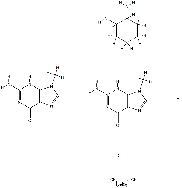 Platinum(IV)cyclohexyldiamine-9-methylguanosine dichloride Structure