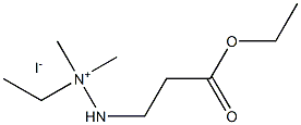 ethyl 3-(2-ethyl-2,2-dimethylhydrazine)propionate Structure