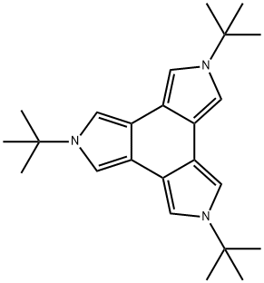 2,5,8-Tri-tert-butyl-5,8-dihydro-2H-Benzo[1,2-c:3,4-c':5,6-c'']tripyrrole, Structure