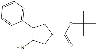 tert-butyl 3-amino-4-phenylpyrrolidine-1-carboxylate 구조식 이미지