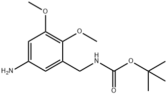 tert-butyl 5-amino-2,3-dimethoxybenzylcarbamate 구조식 이미지