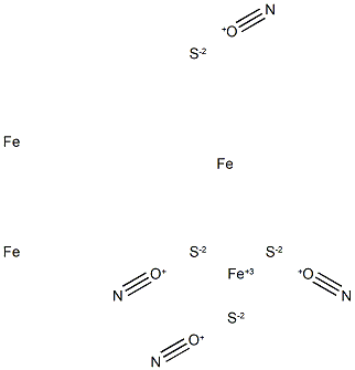 tetranitrosyltetra-mu3-sulfidotetrahedro-tetrairon Structure