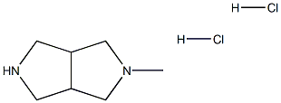 Pyrrolo[3,4-c]pyrrole, octahydro-2-Methyl-, hydrochloride (1:2) Structure