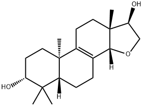 ent-14,16-Epoxy-8-pimarene-3,15-diol 구조식 이미지