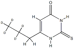 6-(2,2,3,3,3-pentadeuteriopropyl)-2-sulfanylidene-1H-pyrimidin-4-one 구조식 이미지