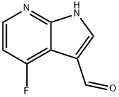 4-Fluoro-7-azainole-3-carbaldehyde Structure