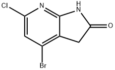 4-BroMo-6-chloro-7-aza-2-oxindole 구조식 이미지