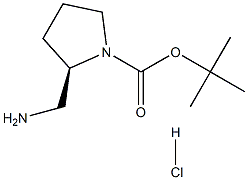 (R)-(2-아미노메틸)-1-N-Boc-피롤리딘HCl 구조식 이미지