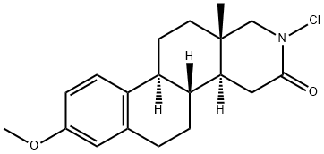N-chloro-3-methoxy-17-azahomo-1,3,5(10)-estratrien-16-one 구조식 이미지