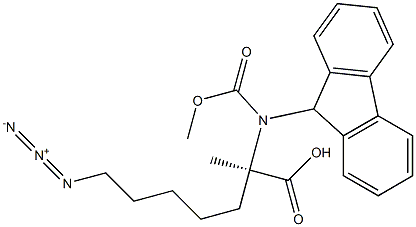 (S)-N-FMoc-2-(5'-아지도)알라닌 구조식 이미지