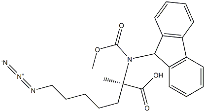 (S)-N-FMoc-2-(5'-azido)alanine Structure