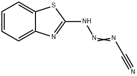 3-트라이아제네카보니트릴,1-(2-벤조티아졸릴)-(6CI) 구조식 이미지