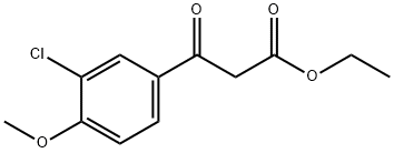 ethyl 3-(3-chloro-4-methoxyphenyl)-3-oxopropanoate Structure