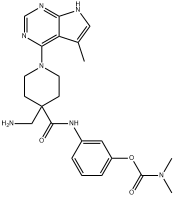 1192189-69-7 3-(4-(aMinoMethyl)-1-(5-Methyl-7H-pyrrolo[2,3-d]pyriMidin-4-yl)piperidine-4-carboxaMido)phenyl diMethylcarbaMate