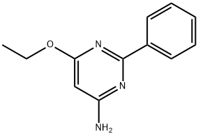 4-피리미딘아민,6-에톡시-2-페닐-(9CI) 구조식 이미지