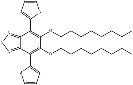 5,6-Bis(octyloxy)-4,7-di(thiophen-2-yl)benzo[c][1,2,5]thiadiazole 구조식 이미지