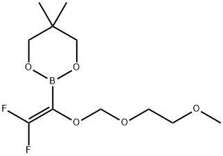 2-[2,2-디플루오로-1-(MEM)에테닐]보론산네오펜틸글리콜에스테르 구조식 이미지