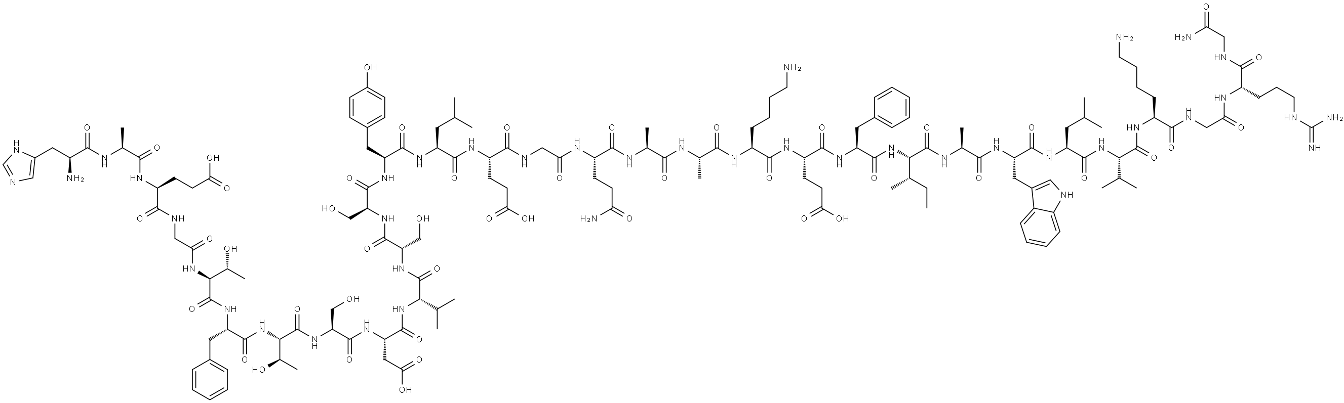 glucagon-like peptide I (7-36)amide Structure