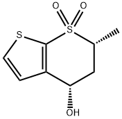 (4S,6R)-5,6-Dihydro-4-hydroxy-6-Methylthieno[2,3-b]thiopyran-7,7-dioxide Structure