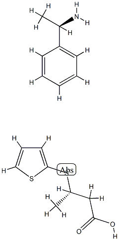 1197375-23-7 (3S)-3-(2-Thienylthio)butanoic acid compd. with (alphaR)-alpha-methylbenzenemethanamine