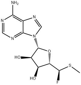 5'-deoxy-5'-fluoro-5'-(methylthio)adenosine Structure