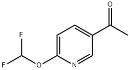 1-(6-(difluoroMethoxy)pyridin-3-yl)ethanone Structure