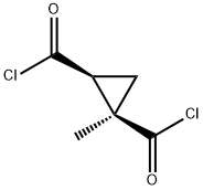 1,2-Cyclopropanedicarbonyl dichloride, 1-methyl-, cis- (9CI) Structure