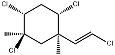 2β,4β,5α-Trichloro-1α-[(E)-2-chloroethenyl]-1,5-dimethylcyclohexane Structure