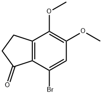 7-broMo-4,5-diMethoxy-2,3-dihydro-1H-inden-1-one 구조식 이미지