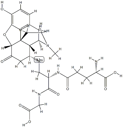 (glutathion-S-yl)dihydromorphinone Structure