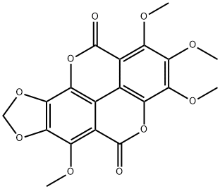 3,4,5,5'-O-테트라메틸-3',4'-O,O-메틸리데네코룰레오엘라그산d 구조식 이미지