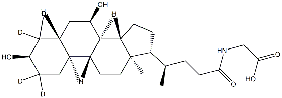 Glycochenodeoxycholic acid-d4 Structure