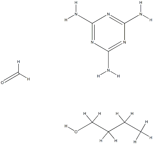 Formaldehyde, polymer with 1-butanol and 1,3,5-triazine-2,4,6-triamine Structure