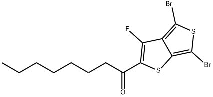 1-Octanone,1-(4,6-dibroMo-3-fluorothieno[3,4-b]thien-2-yl Structure