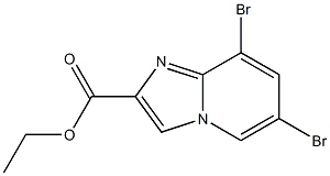 ethyl 6,8-dibromoH-imidazo[1,2-a]pyridine-2-carboxylate Structure