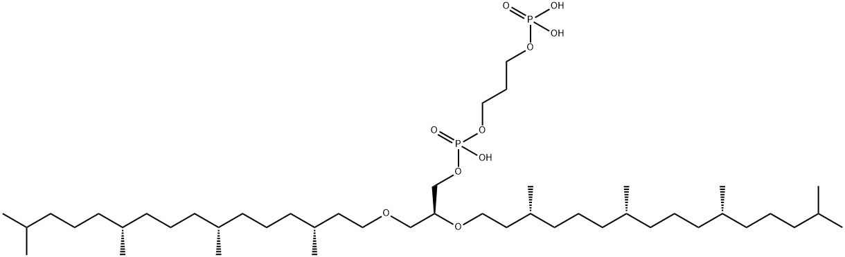 2,3-디피타닐-sn-글리세로-1-포스포-1'-프로판디올3'-포스페이트 구조식 이미지